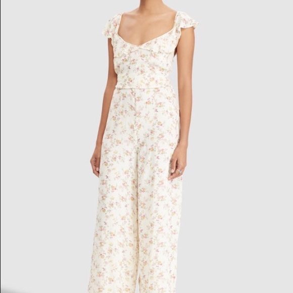 Denim & Supply Ralph Lauren Floral Ruffle Jumpsuit - Picture 3 of 8